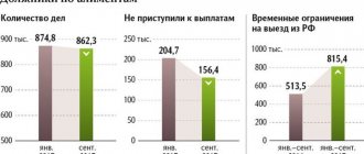 График должников по алиментам