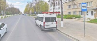 Mikrik at the bus stop