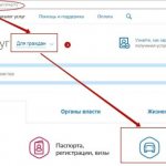 транспорт и вождение на Госуслугах