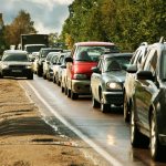 driving out and overtaking on the side of the road